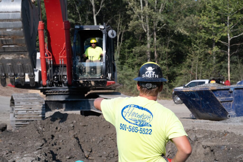 Work on construction site
