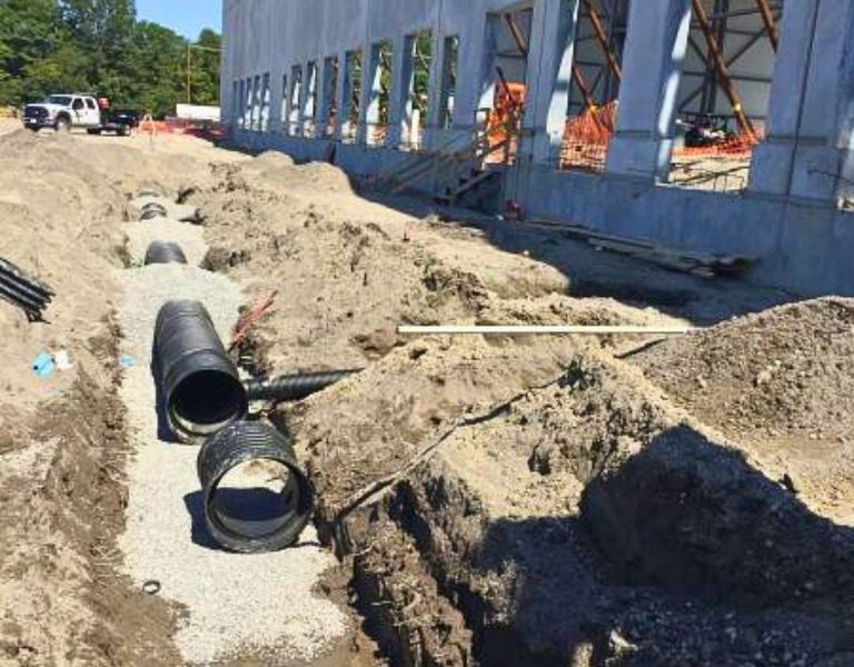 storm drainage system installation