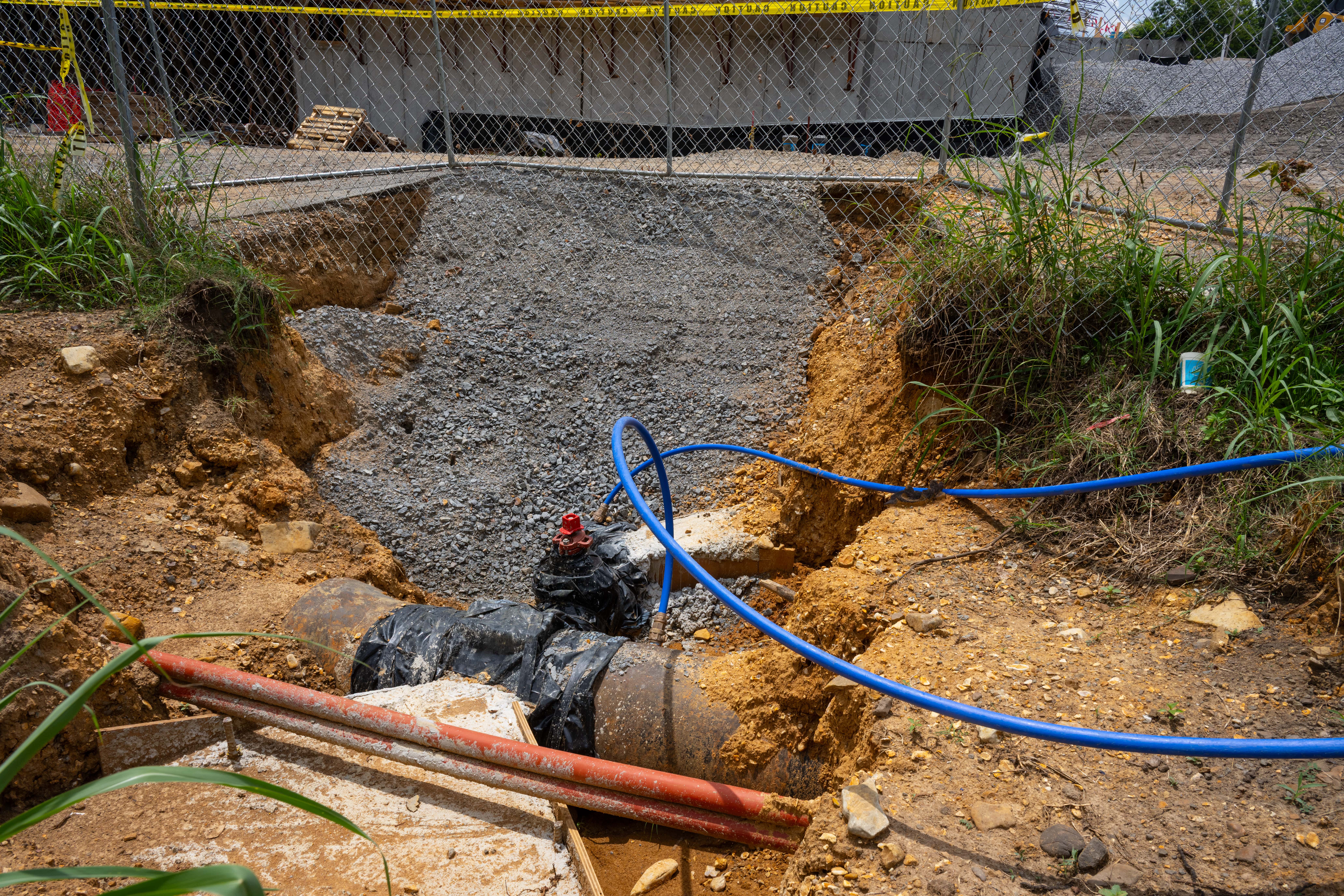 underground water utility work